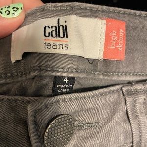 Cabi Grey Skinny Jeans Size 4